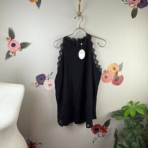 Halife Lace Detailed Tank - Size - XL